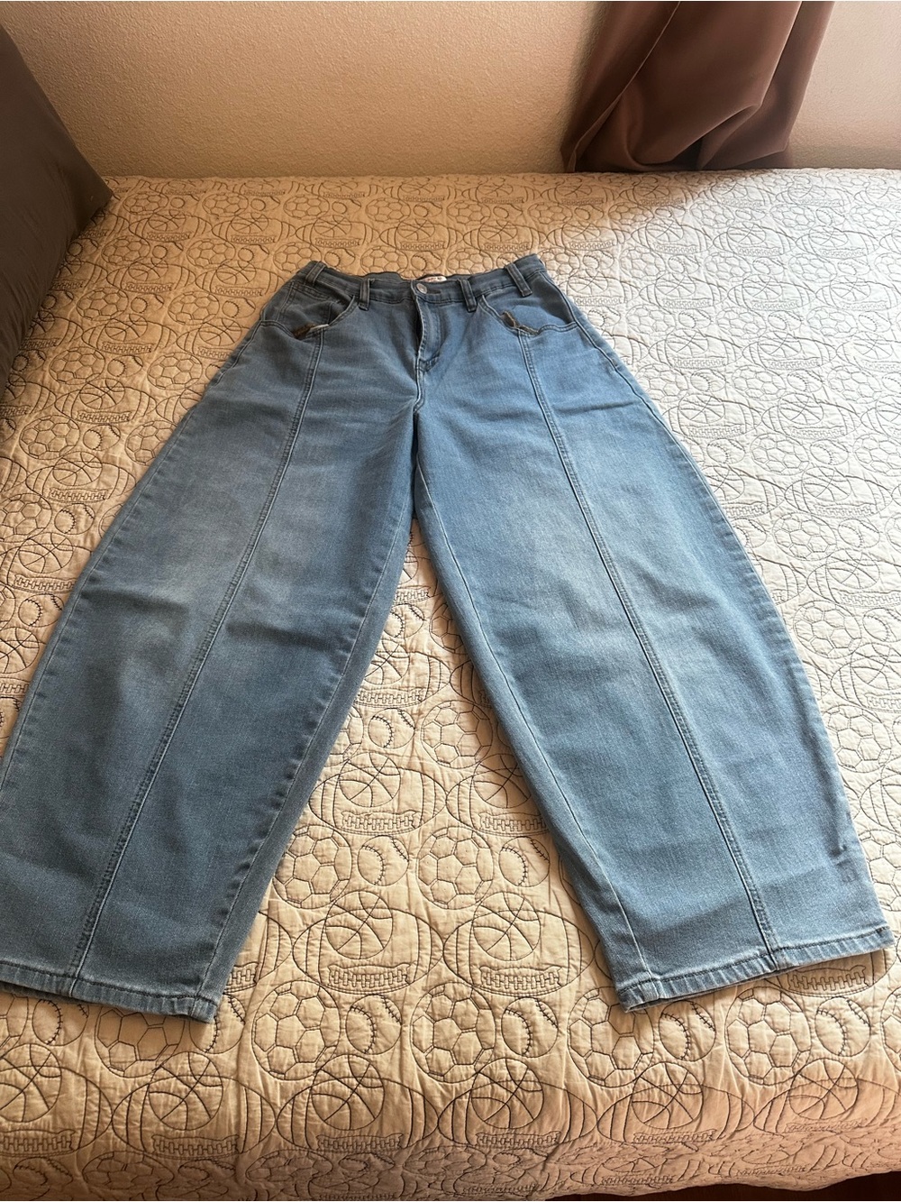 Vigoss Light Blue Barrel jeans High-Rise Jeans